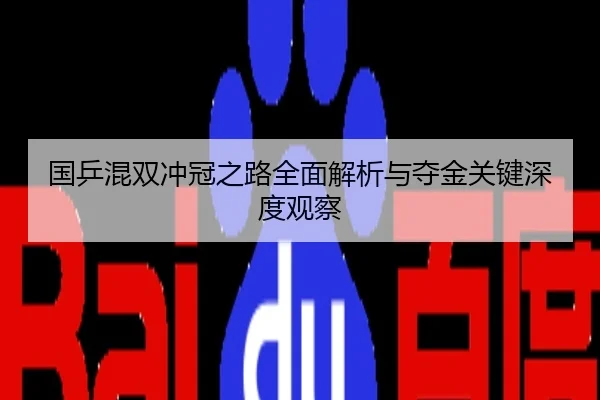 国乒混双冲冠之路全面解析与夺金关键深度观察
