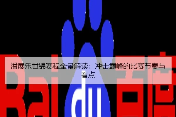 潘展乐世锦赛程全景解读：冲击巅峰的比赛节奏与看点